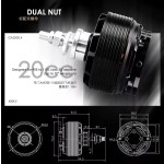 Motore Dualsky GA2000 Serie Aeroplano per Conversione Elettrica di Aerei a Benzina, DIY RC UAV per Droni VTOL